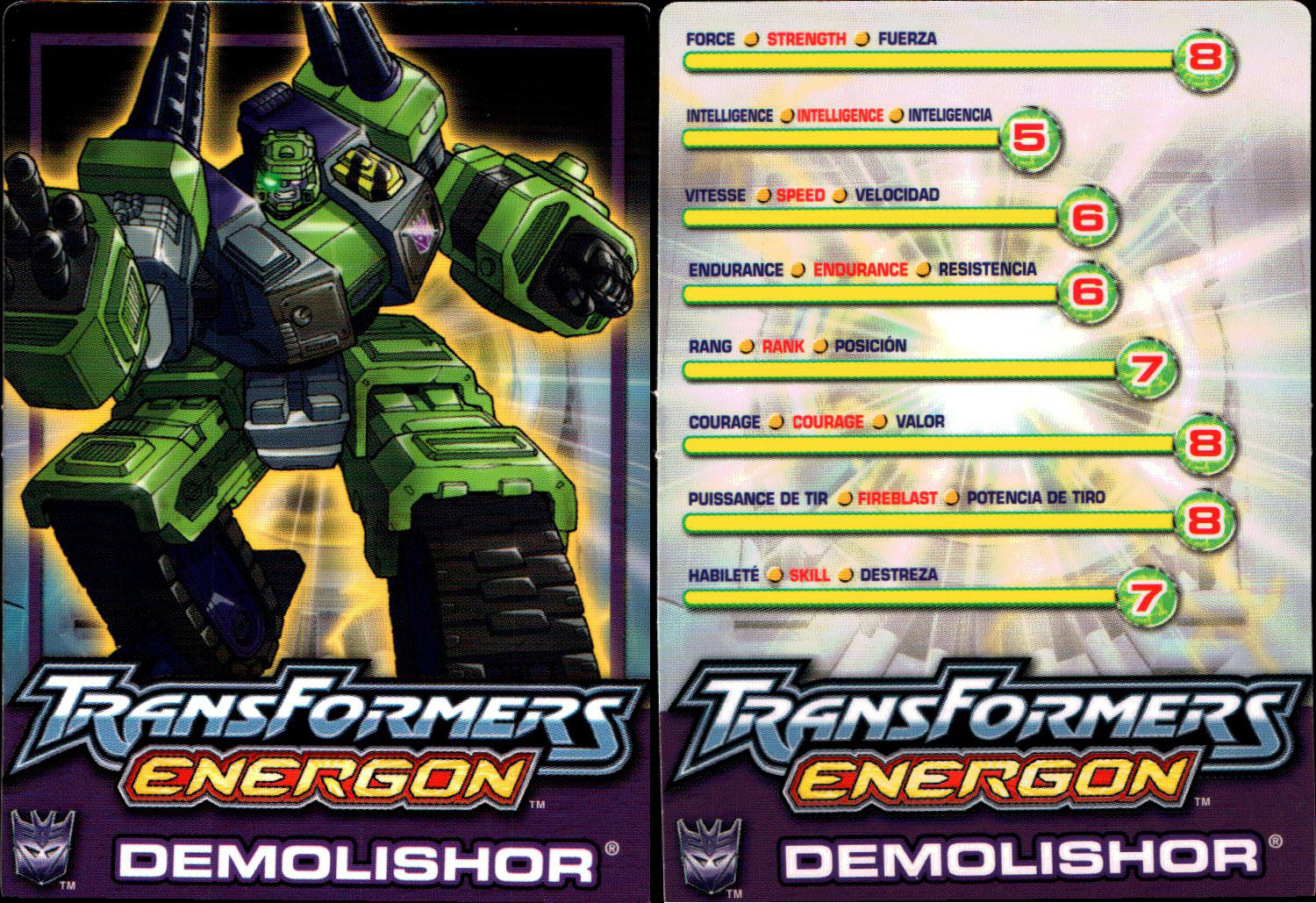 Combat Class Demolishor with Blackout (Transformers, Energon, MiniCon